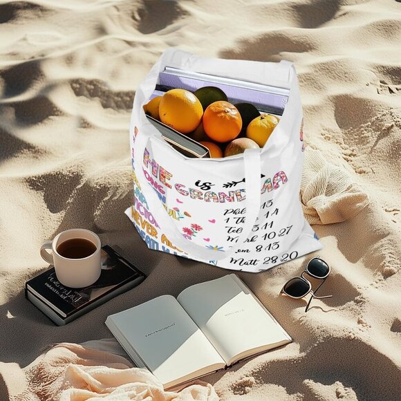 Brand New Canvas Tote Bag 13x16 Grandma Cotton Reusable Gift - Picture 5 of 6